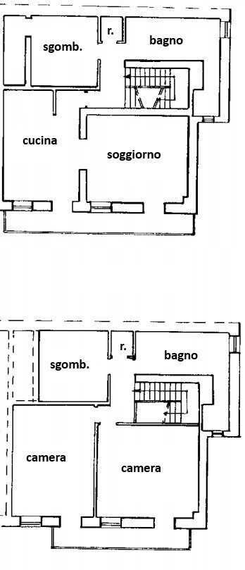 Independent house Borgo San Rocco, 27, Brossasco - floor plans 1