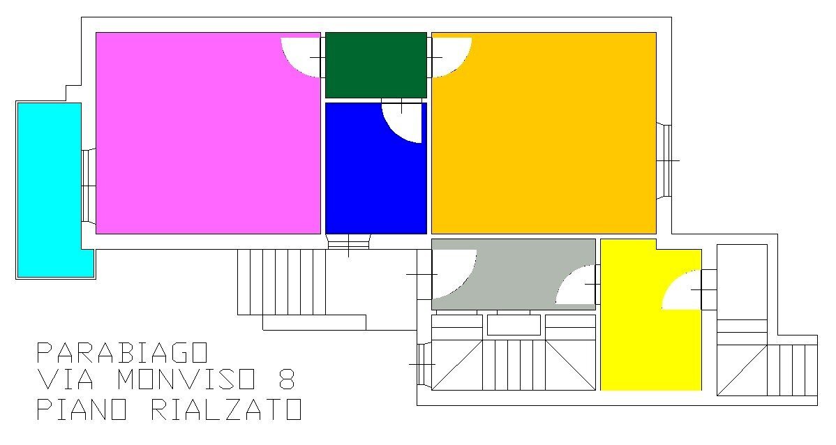 Villa via Monviso, 8, Parabiago - planimetria 1