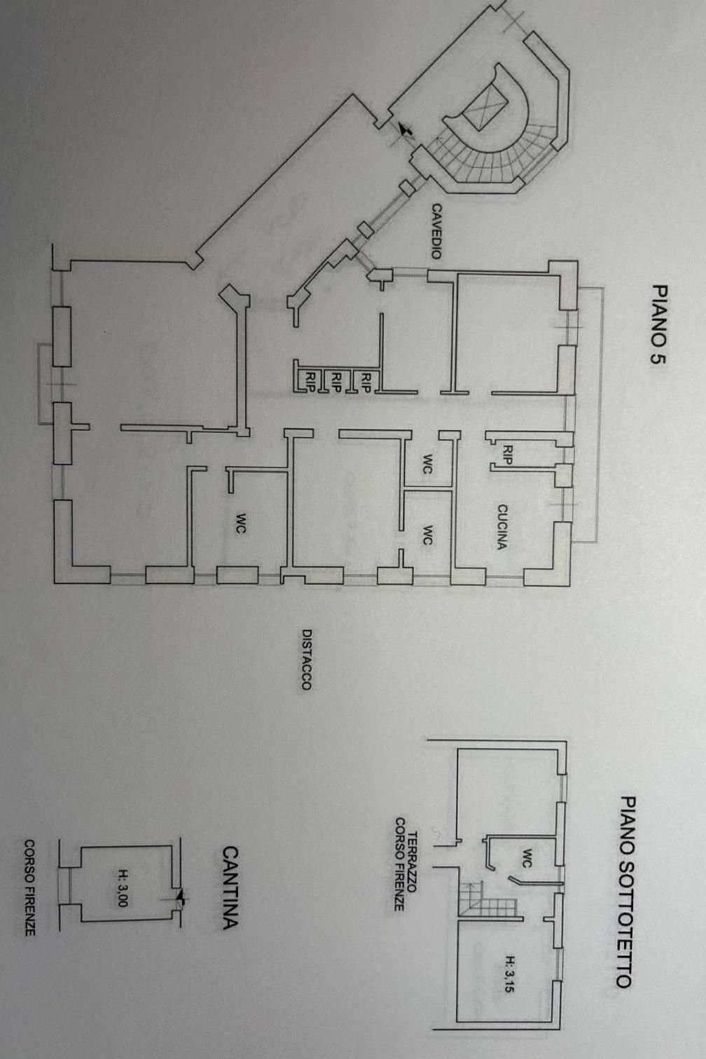 Apartment corso Firenze, Genova - floor plans 1