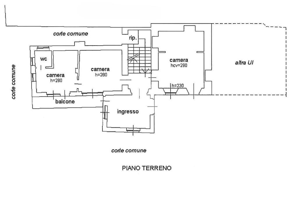 Casa semi indipendente Via Roma, Chiaverano - planimetria 1