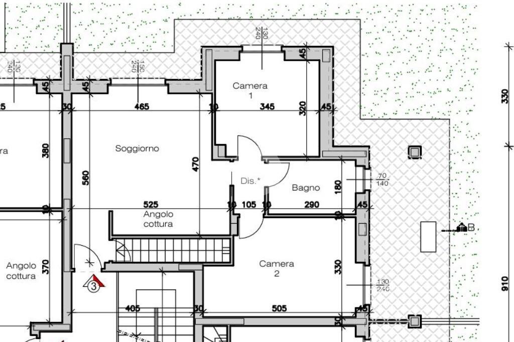 Three-room apartment Via San Gabriele Snc, Pianezza - floor plans 1