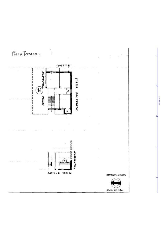 Three-room apartment Via Torino, Fiano - floor plans 1