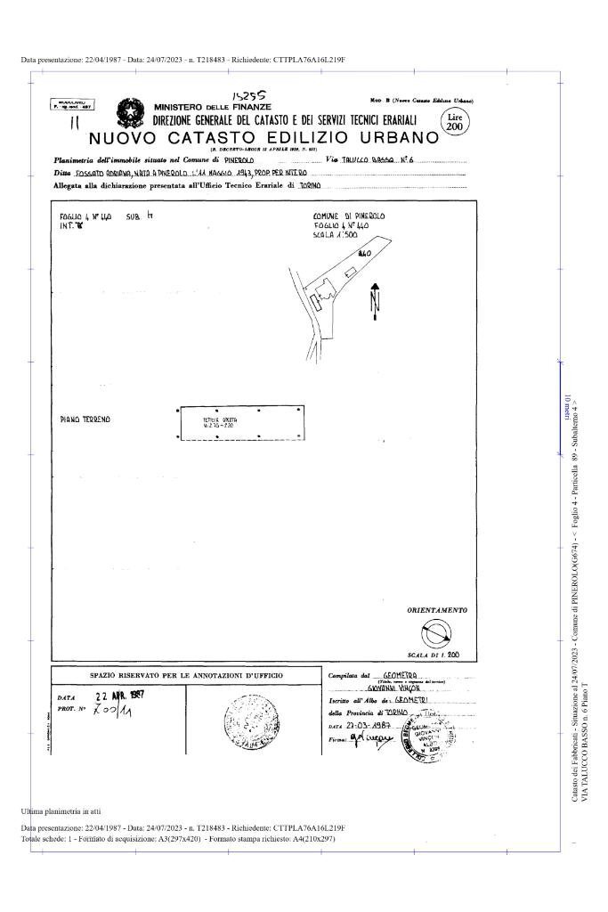 Villa Via Talucco Basso, San Pietro Val Lemina - planimetria 1