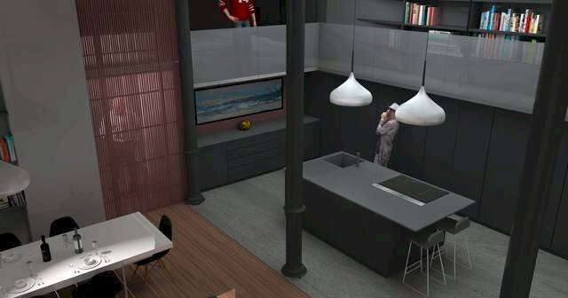 Stanza arredata - Trilocale corso Mentana, Genova - foto 3