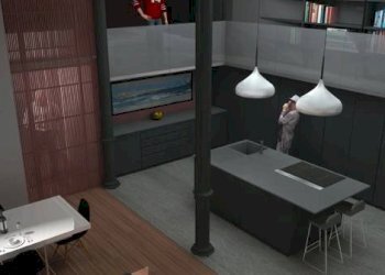 Stanza arredata - Trilocale corso Mentana, Genova - foto 3