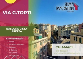 Vista - Quadrilocale via Giovanni Torti, Genova (zona Marassi) - foto 1