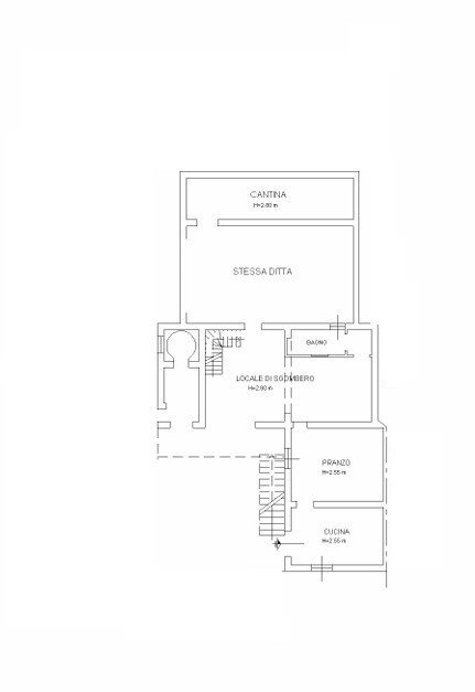 Villa contrada Campotino, Collecorvino - planimetria 1