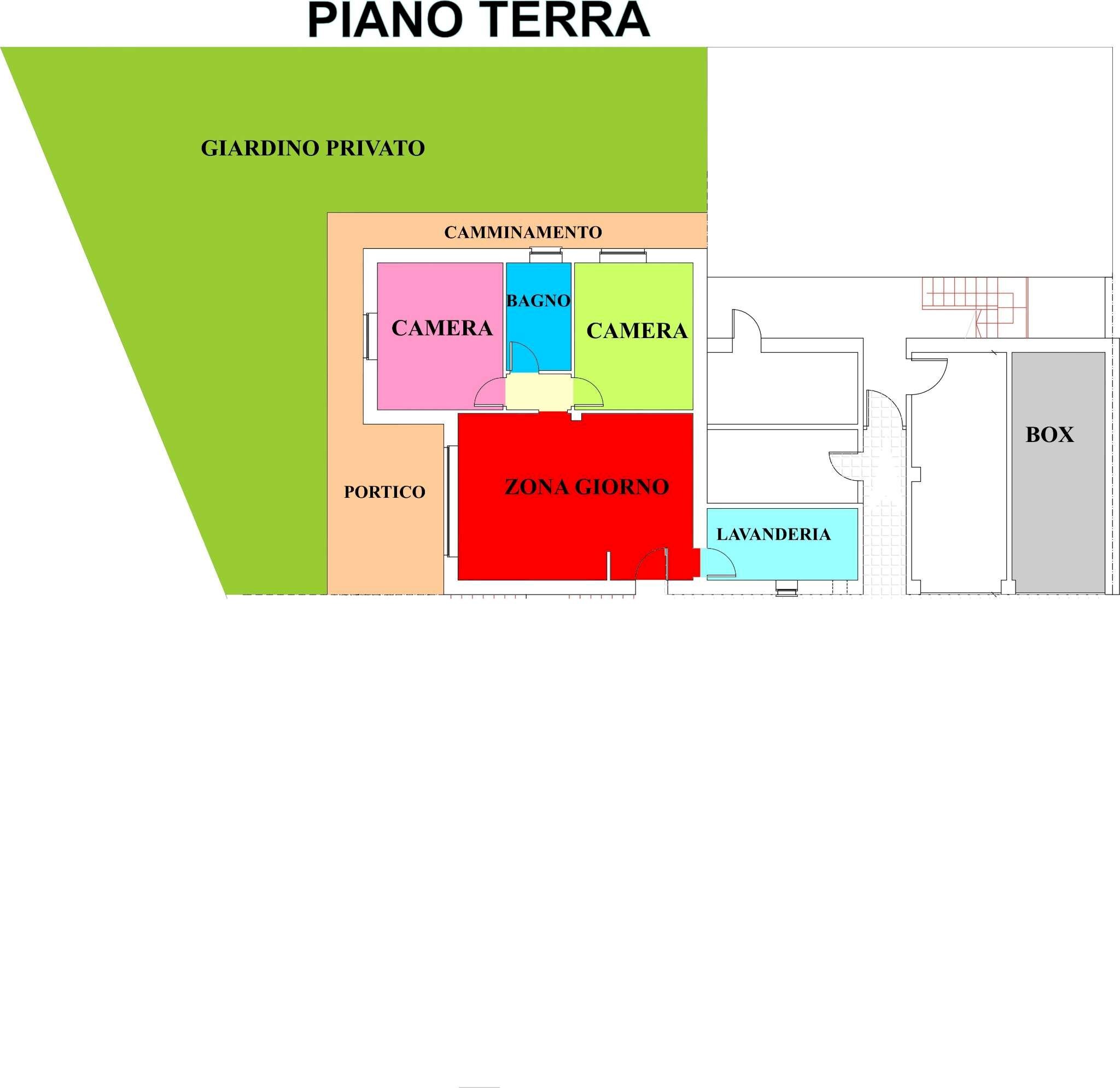 app.1 p.t. ok - Trilocale via Gelsi, Borghetto Lodigiano - planimetria 1