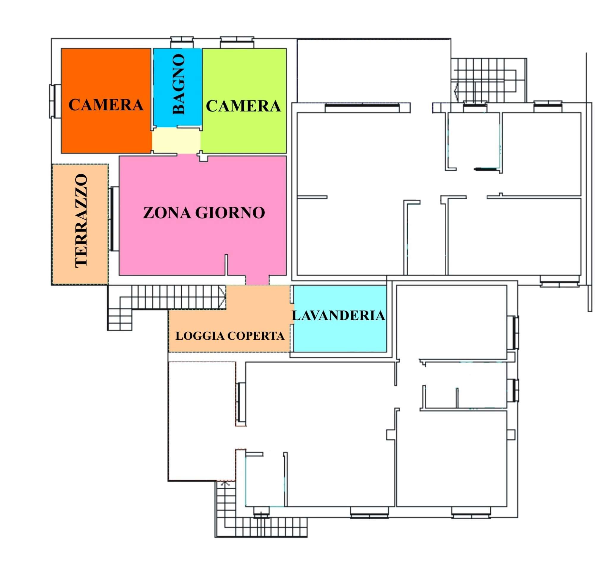 302 p.1 - Trilocale via Dei Gelsi, Borghetto Lodigiano - planimetria 1