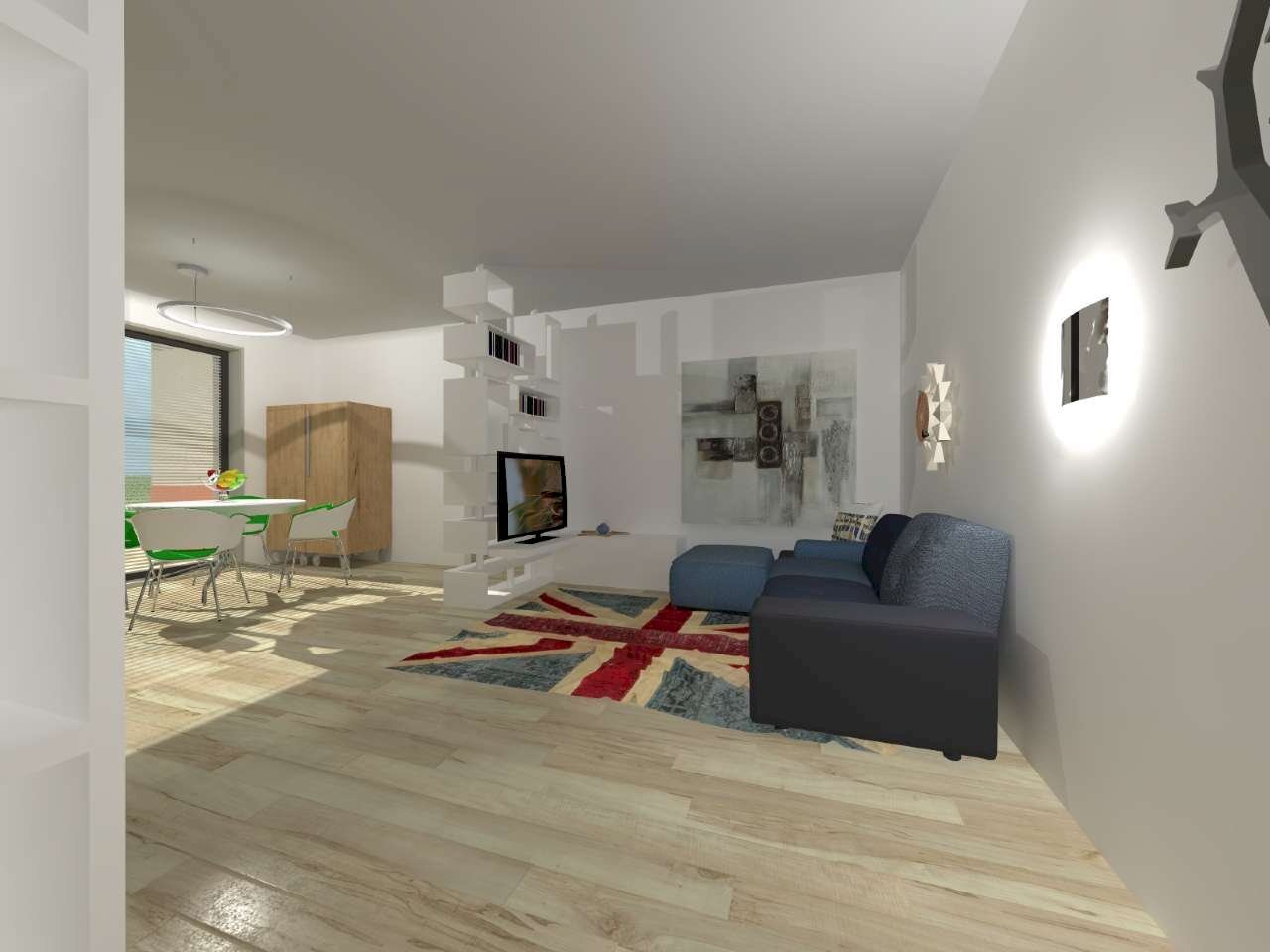 interno soggiorno - Trilocale via Dei Gelsi, Borghetto Lodigiano - foto 2