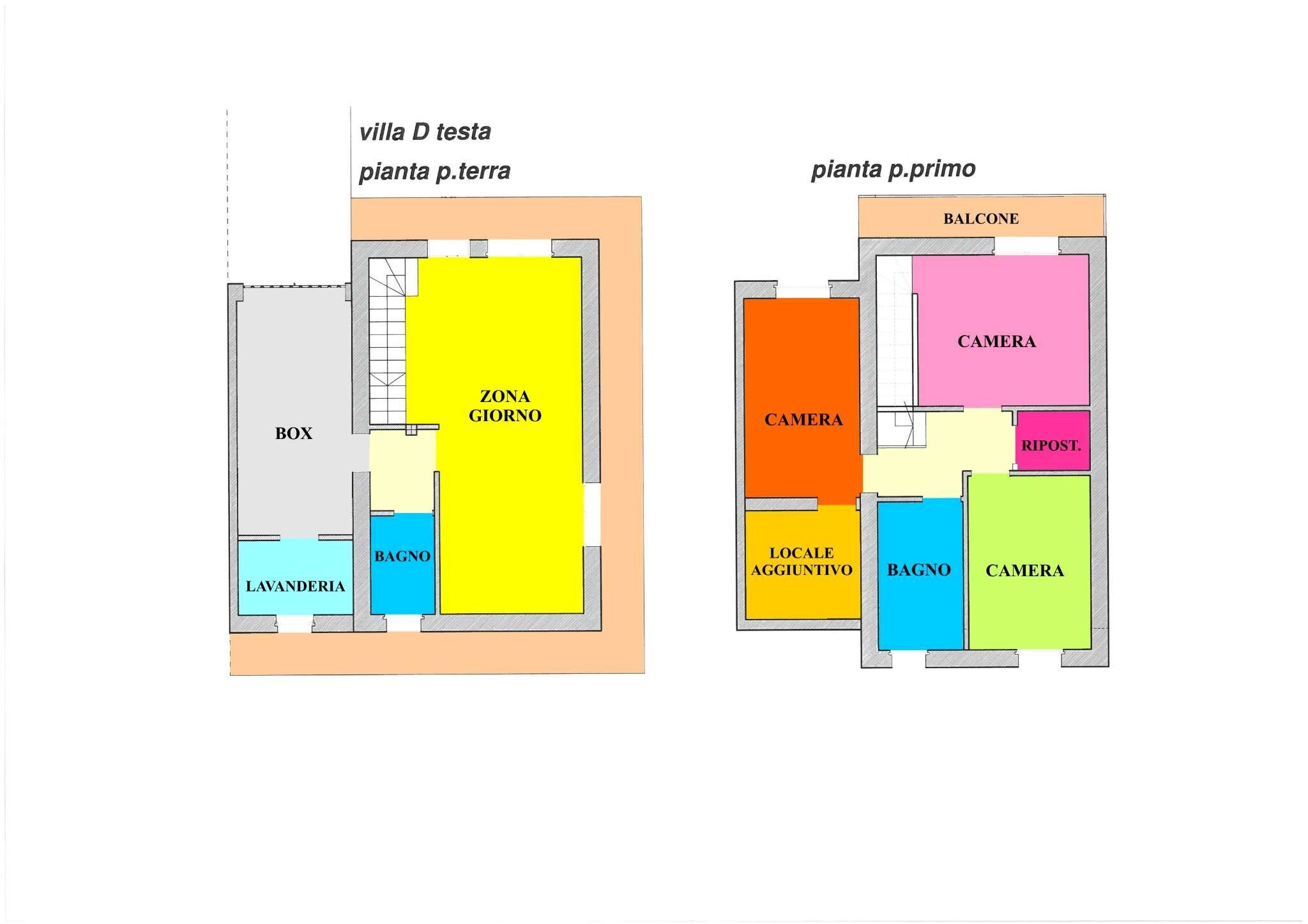 planimetria - Villa via Gelsi, Borghetto Lodigiano - planimetria 1