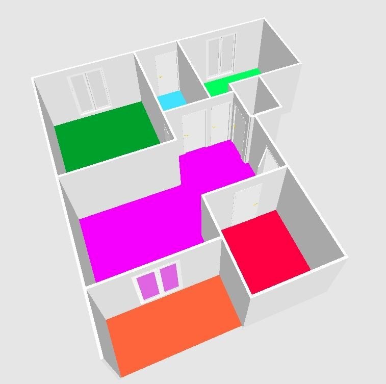 Quadrilocale Via Calamandrei, Genova - planimetria 1