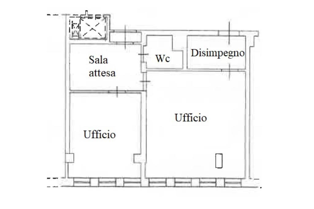 Office Piazza Garibaldi, Saluzzo - floor plans 1