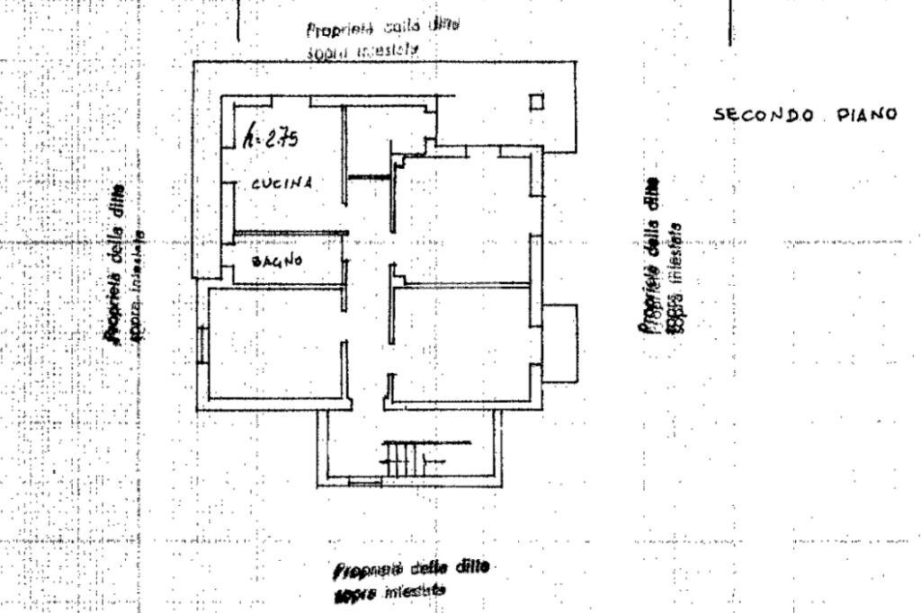 Porzione di casa Via Molini, Trinità - planimetria 1
