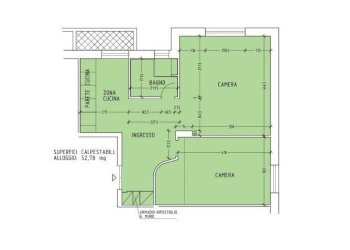 Planimetria - Bilocale via Fratelli Canale, 3, Genova (zona Borgoratti) - foto 8