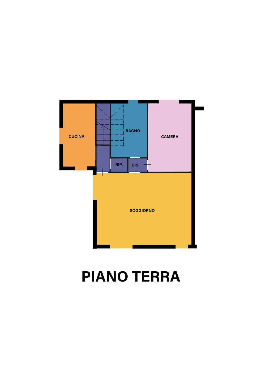 Villa via Albano, Cervia - planimetria 1