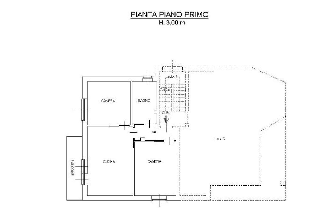 Quadrilocale Vicolo Pavonesche, Bosconero - planimetria 1