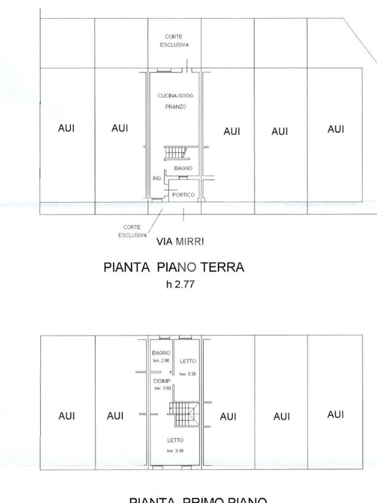 Terraced Villa Via Mirri, Alfonsine - floor plans 1