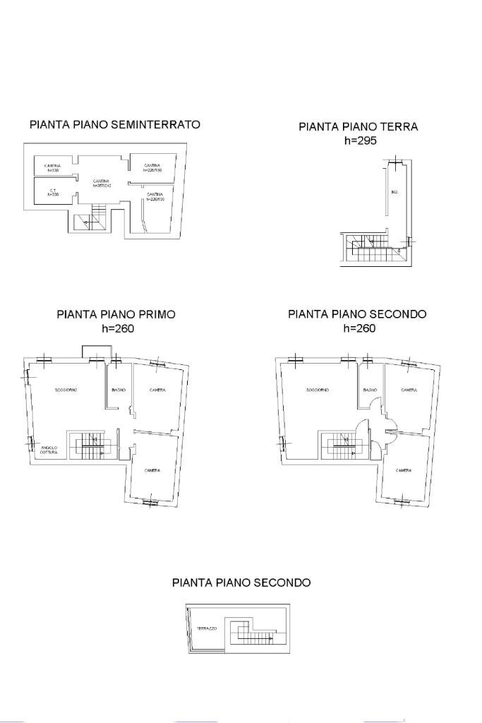 Stable - Palace Via Principessa Jolanda, Montemagno - floor plans 1