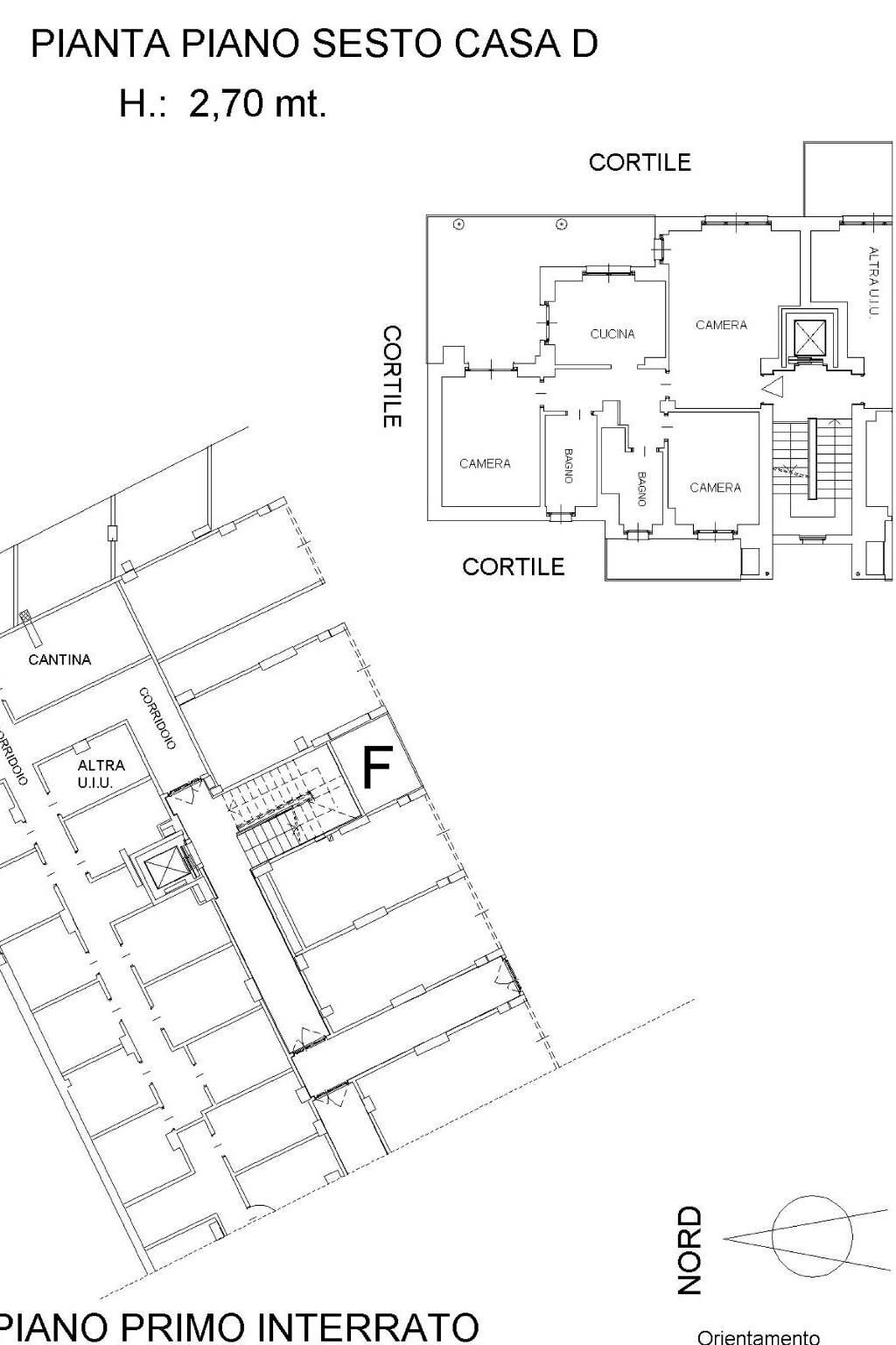 Attic via Druento, 160/5, Venaria Reale - floor plans 1