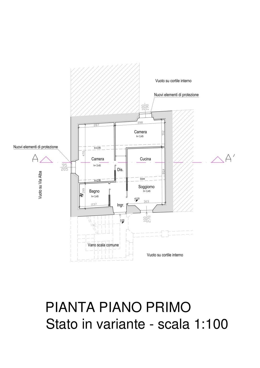 Trilocale Cuneo (zona Centro) - planimetria 1