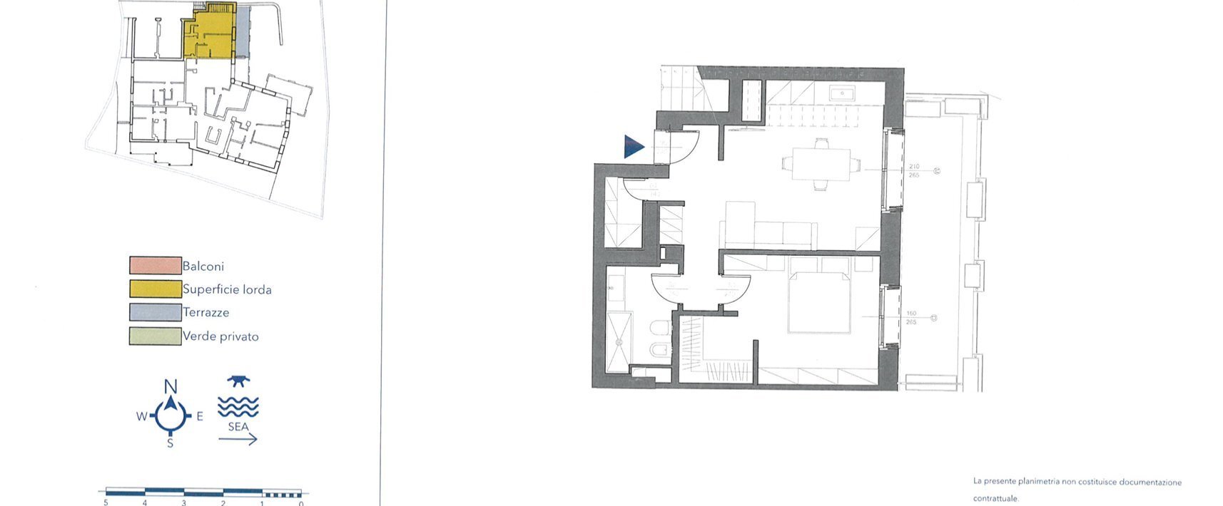 Bilocale via Carmine, 10, Laigueglia - planimetria 1