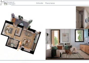 Planimetria - Bilocale via Carmine, 10, Laigueglia - foto 4