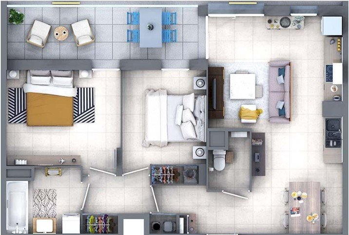 Trilocale via Giuseppe Garibaldi, 25b, Varazze - planimetria 1