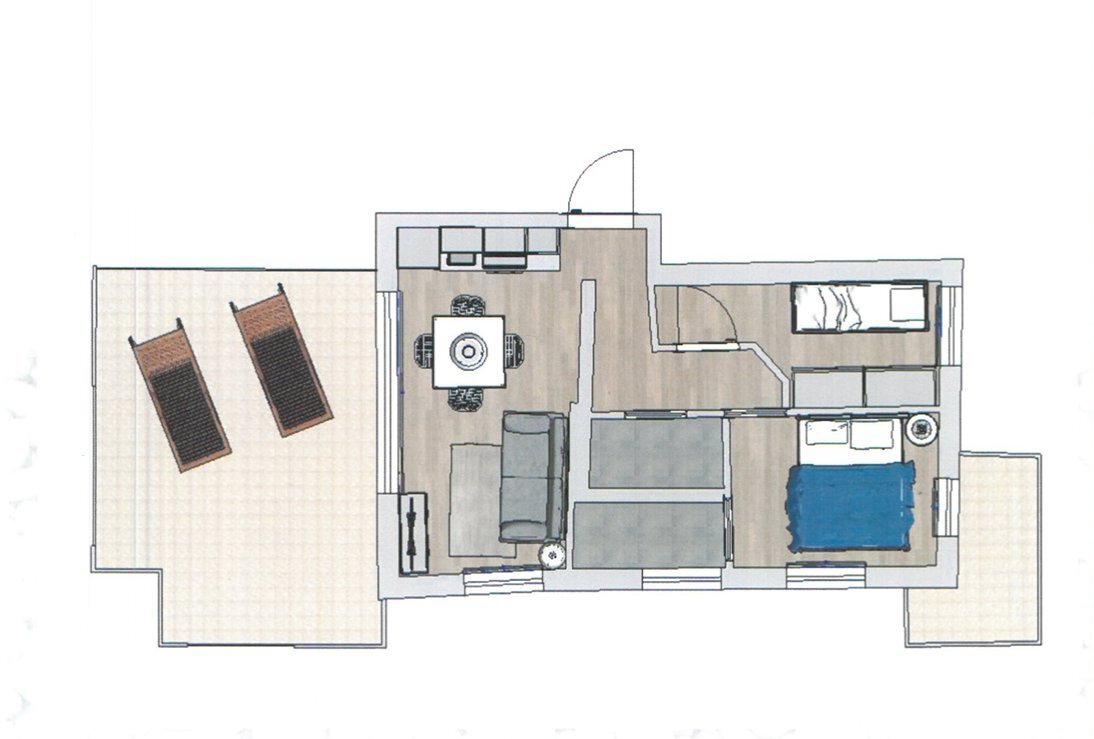 Bilocale via Piave, 166, Varazze - planimetria 1