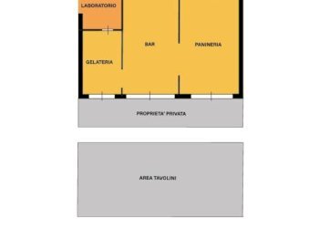 Planimetria - Bar Tavola Calda - Fredda viale Guglielmo Marconi, Rimini - foto 1