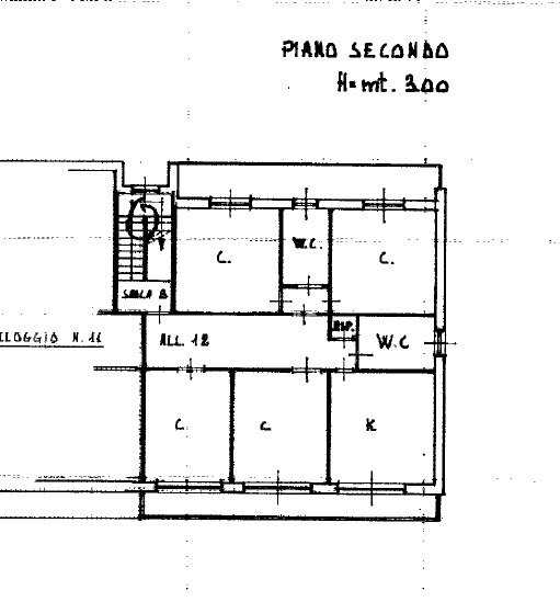 Appartamento - Four-room apartment Via Vittorio Veneto, 8, Valfenera - floor plans 1