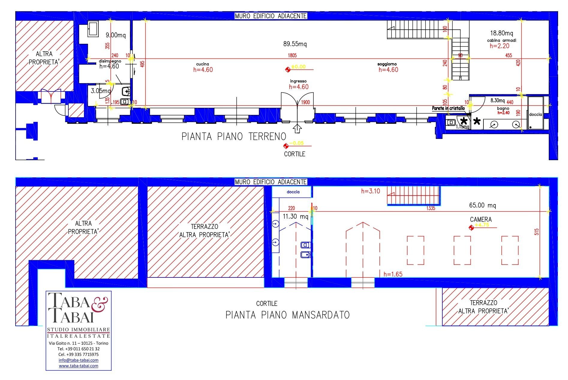 Planimetria - Loft via Giuseppe Mazzini, 31, Torino (neighborhood Centro) - floor plans 1