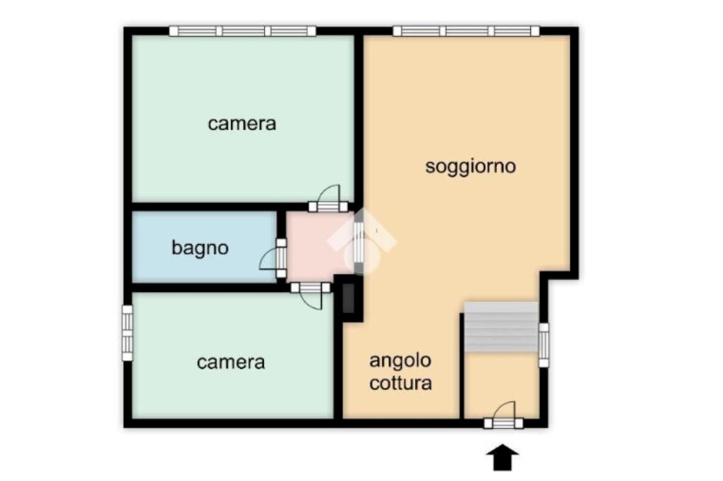 Trilocale Via priv.c.so buenos aires, Chiavari - planimetria 1