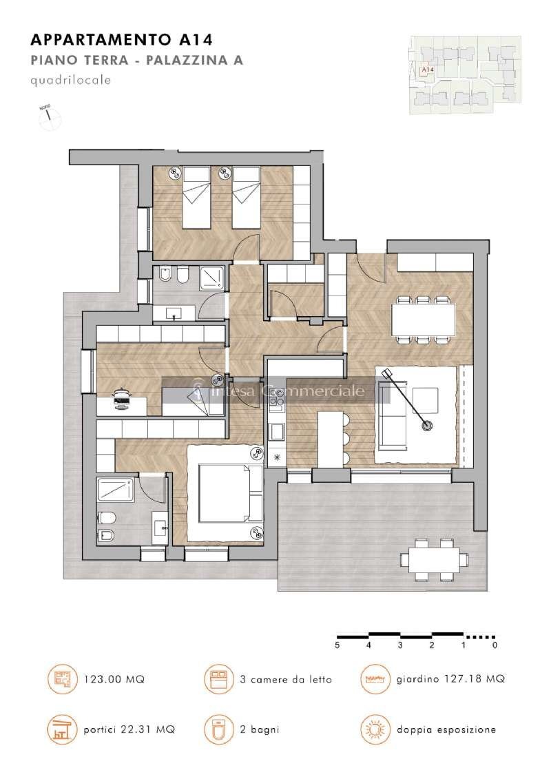 planimetria14 - Appartamento via borghini, Brescia - planimetria 1