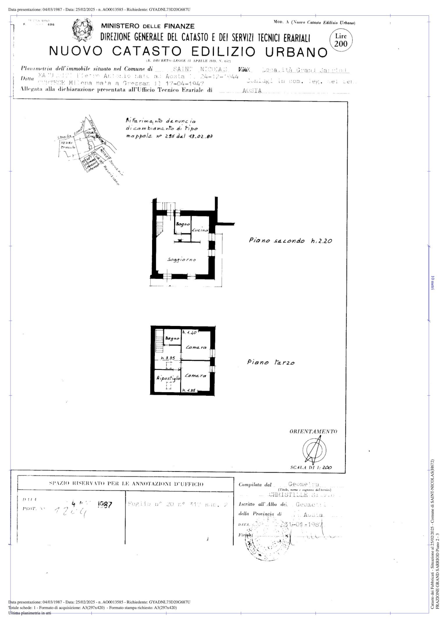Bilocale Saint-Nicolas - planimetria 1