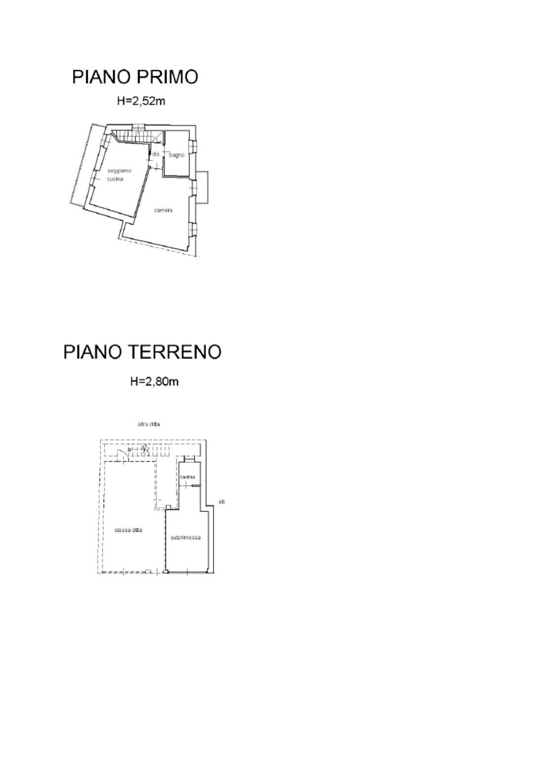 Bilocale via Roma, 20, Manta - planimetria 1