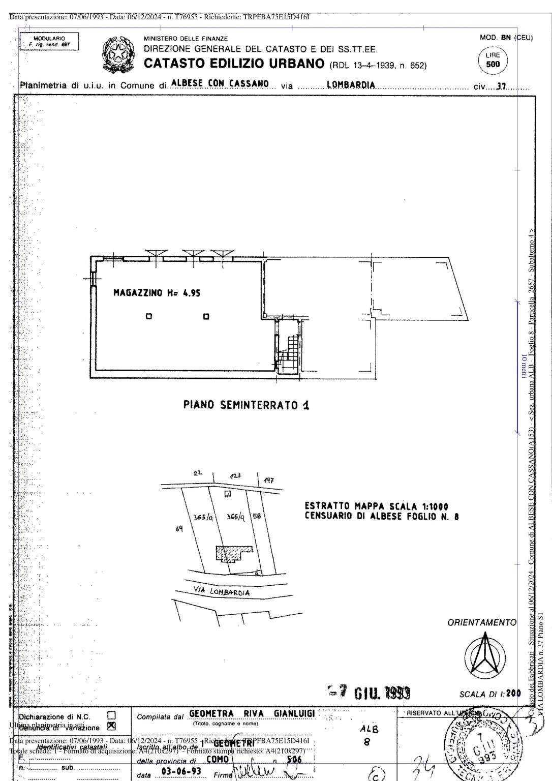Villa viale Lombardia, 56, Albese con Cassano - floor plans 1