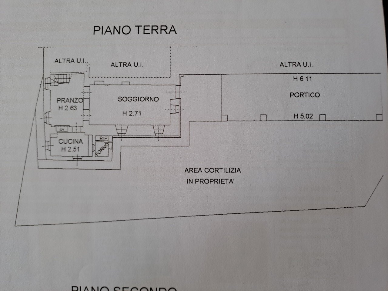 Portion of a house Terenzo - floor plans 1
