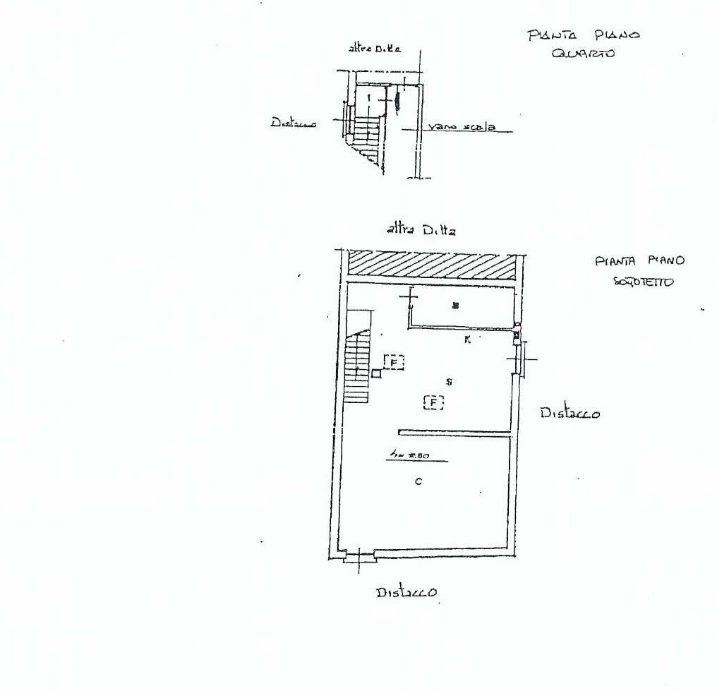 One-room apartment Via Galata, Genova (neighborhood Centro) - floor plans 1