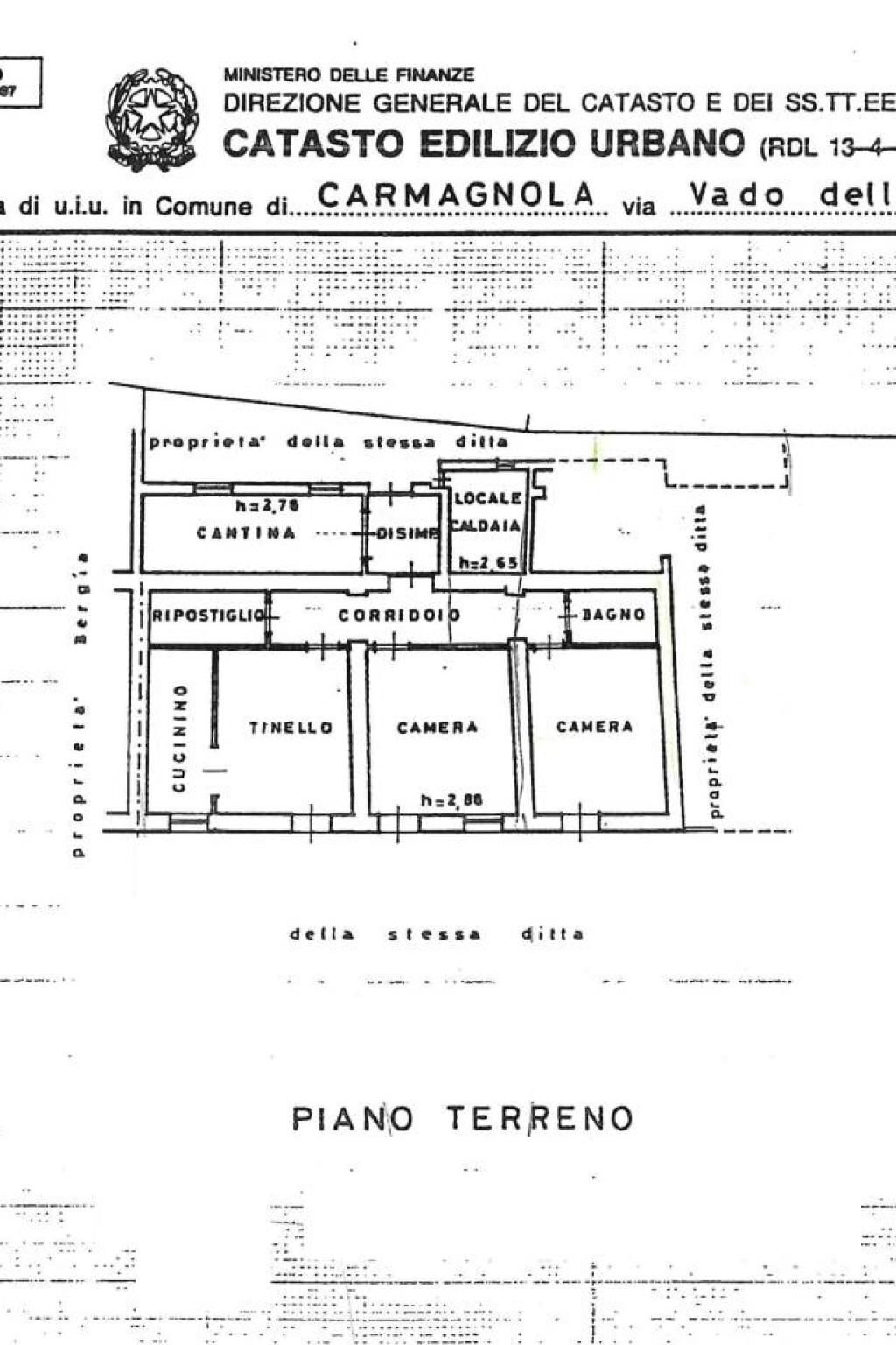 Villa via Vado della Valle, 13, Carmagnola - planimetria 1