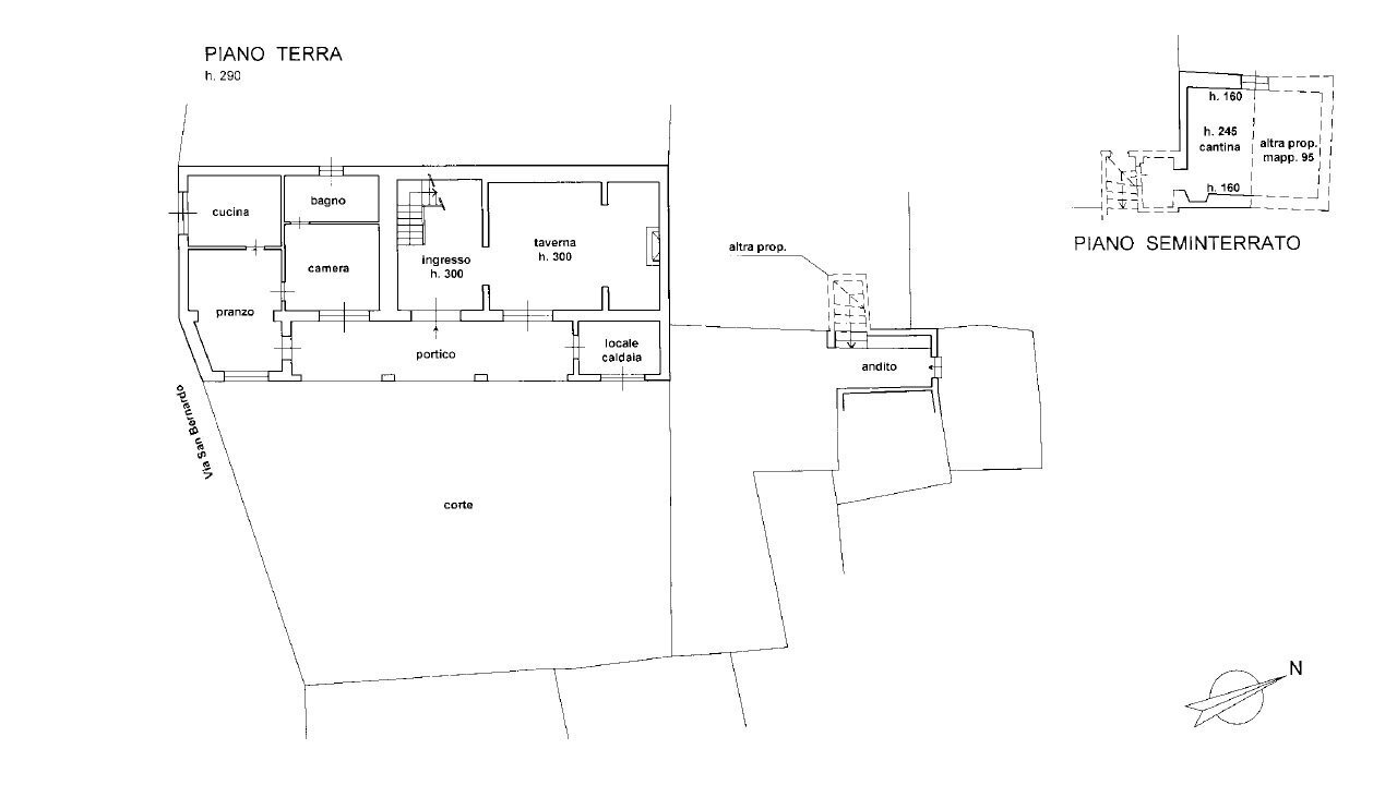 Villa strada per Sostegno, 30, Sostegno - planimetria 1