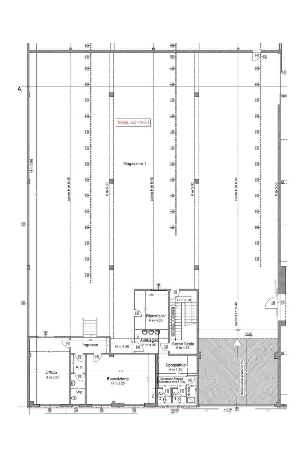 Shed via Fratelli Bandiera, Pero - floor plans 1