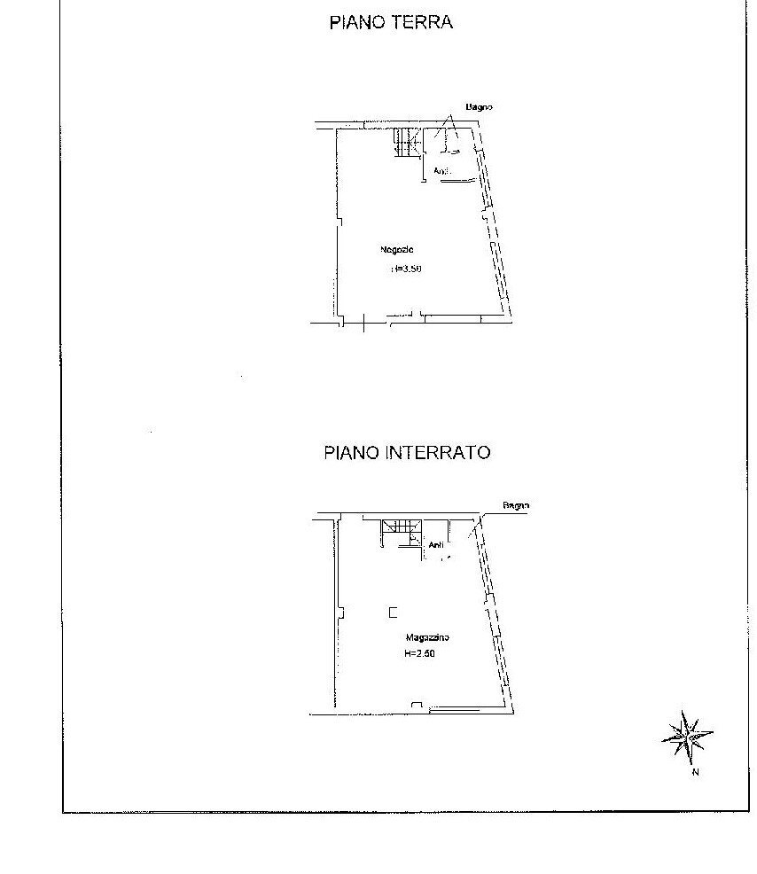 planimetria - Shop hamlet Toscanella, Dozza - floor plans 1