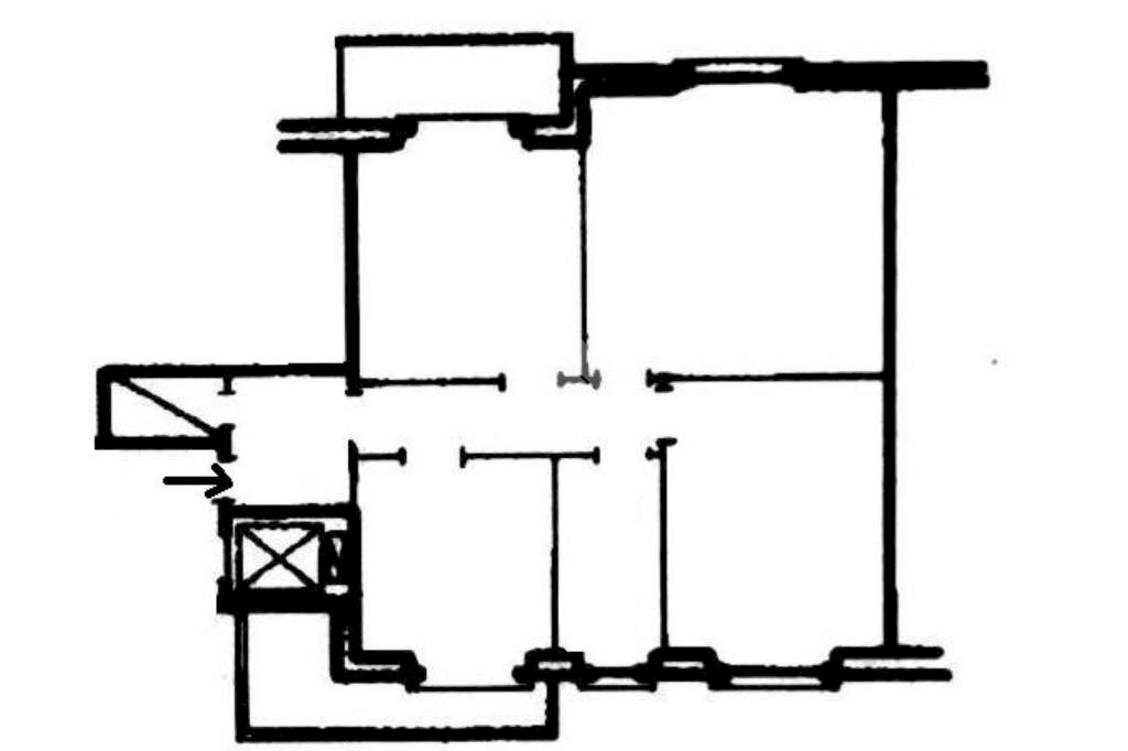 Four-room apartment Via Monte Rosa, Genova (neighborhood Marassi) - floor plans 1