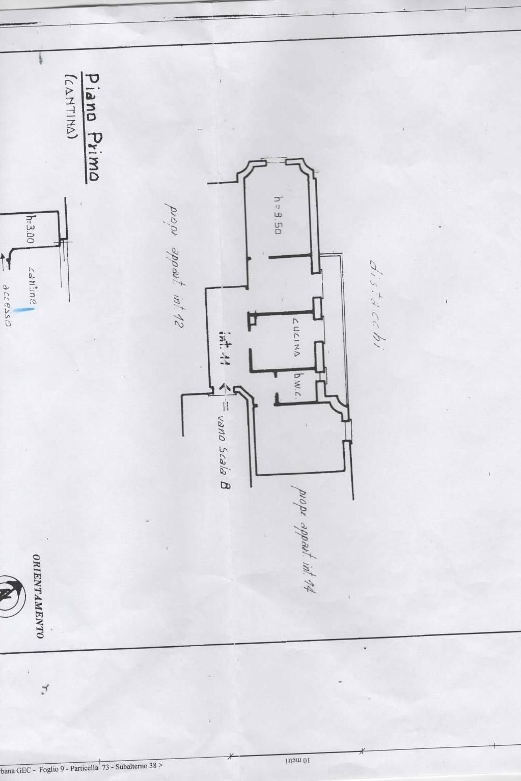 Trilocale Via Marco Polo 5, Genova (zona Castelletto) - planimetria 1