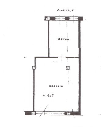 Negozio via Ospedale, 16, Asti - planimetria 1