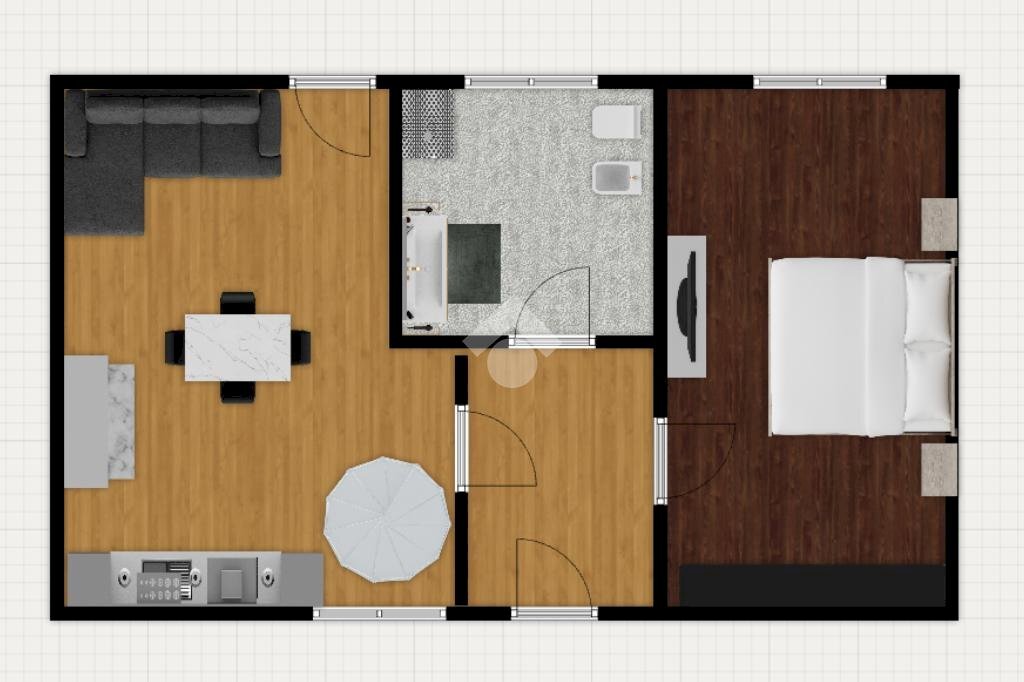 Casa semi indipendente Via Monte Nero, Corbetta - planimetria 1