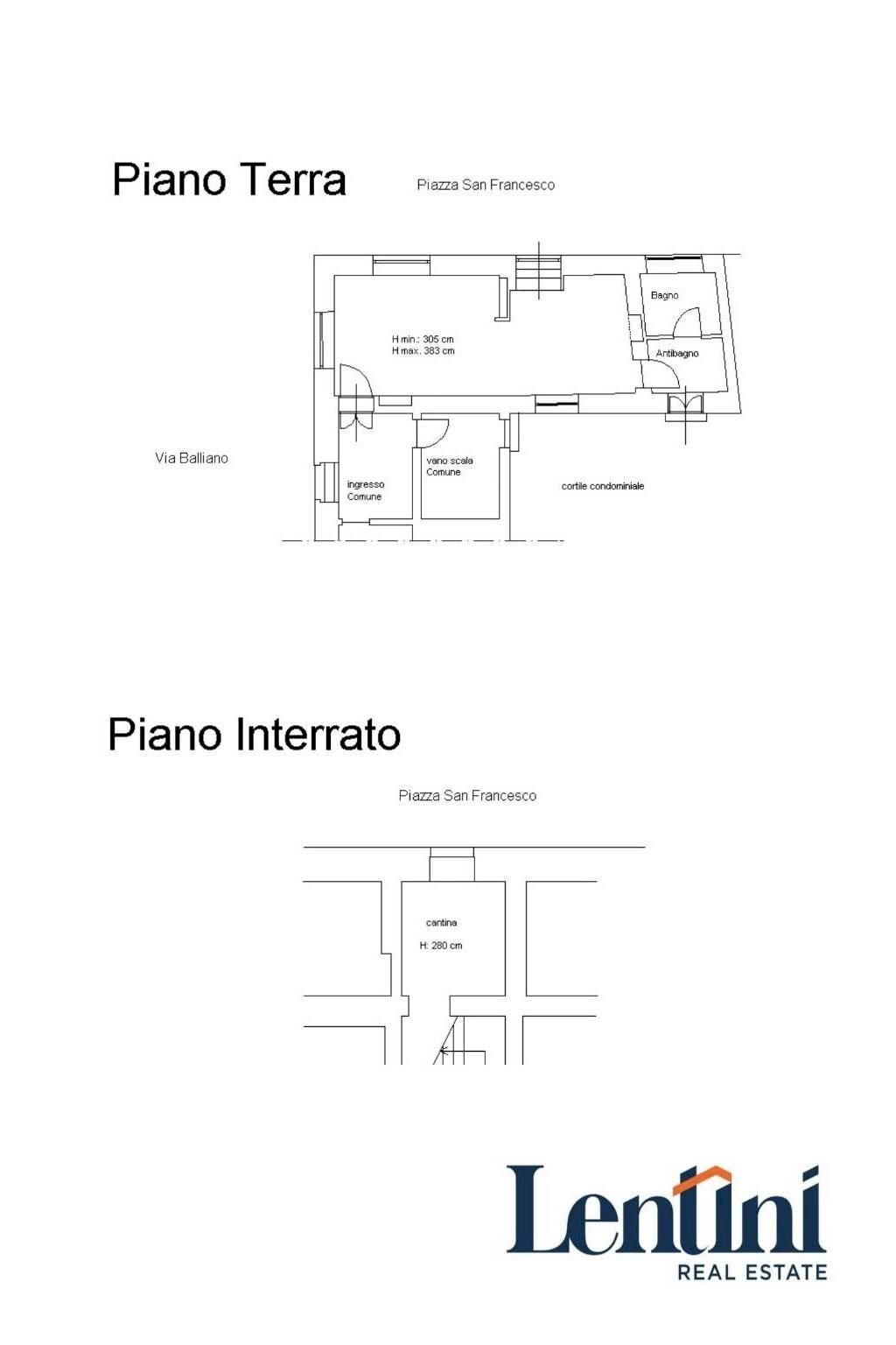 Negozio piazza San Francesco d'Assisi, Casale Monferrato - planimetria 1