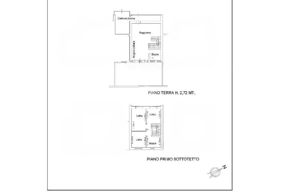 Portion of a house Viale Giuseppe Di Vittorio, San Prospero - floor plans 1