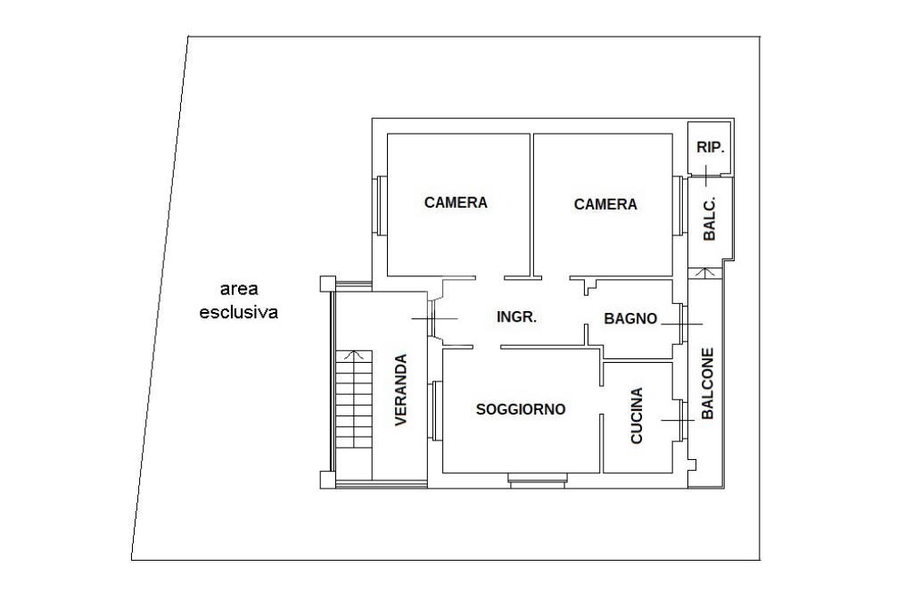 Independent house Via provinciale cuneo, hamlet Villanovetta, Verzuolo - floor plans 1